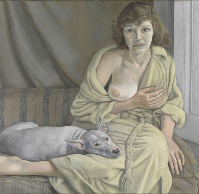 lucian freud girl with a white dog